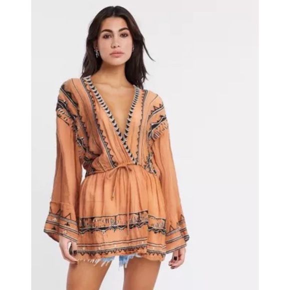 Free People Saffron Embroidered Tunic - Picture 2 of 16